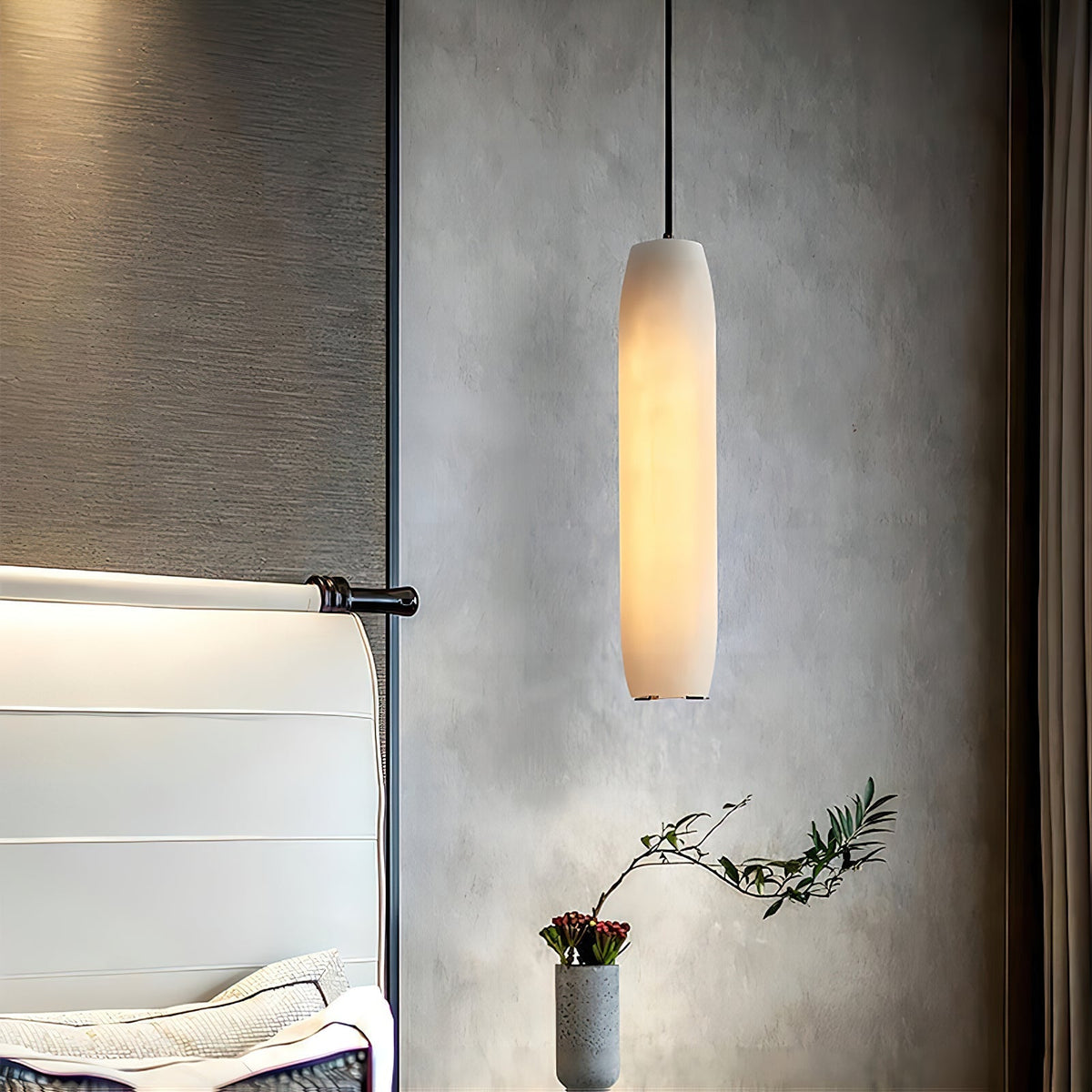 Alabaster Flute Pendant Light - casivra
