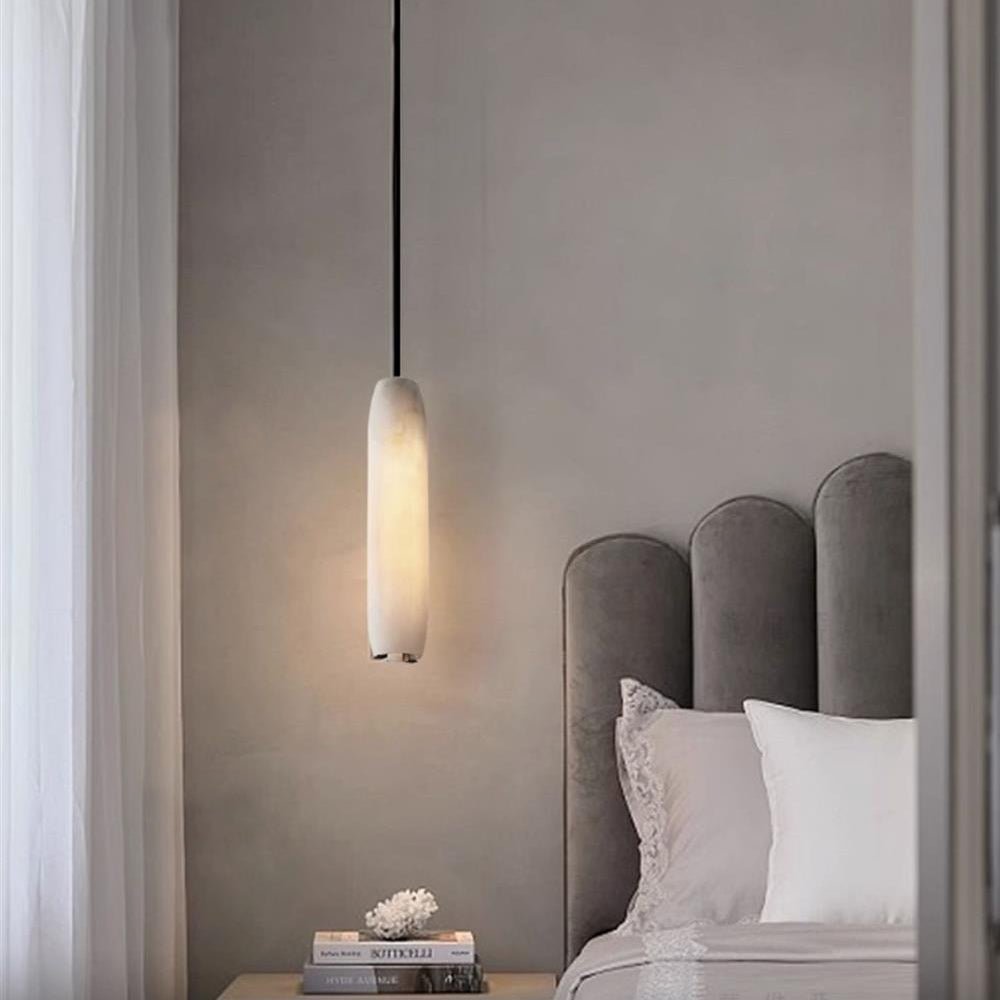 Alabaster Flute Pendant Light - casivra