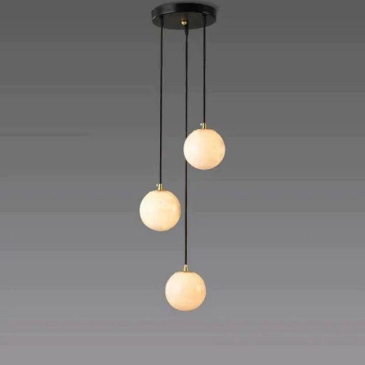 Alabaster Global Wavy Chandelier - 3 Lightscasivra