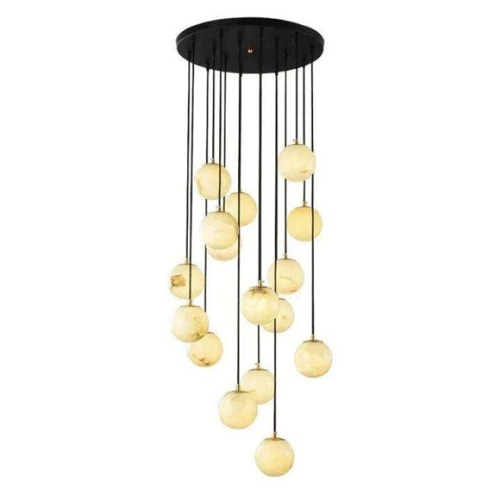 Alabaster Global Wavy Chandelier - 16 Lightscasivra