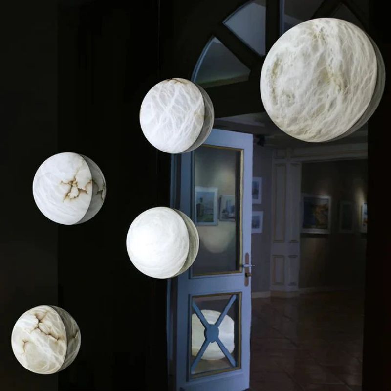 Alabaster Hemisphere Wall Sconce 5.9" D 7.9" D 11.8" D - 5.9" Dcasivra