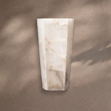 Alabaster Large Hexagonal Sconce - casivra