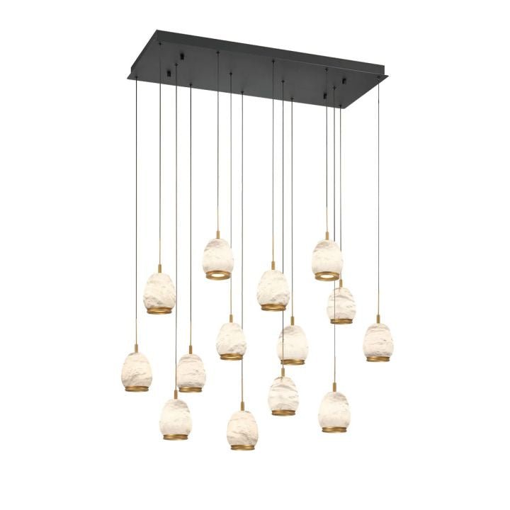 Alabaster Linear LED Chandelier - Matte Black14 Lightcasivra