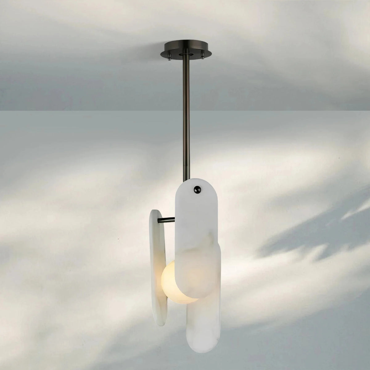 Alabaster Megalith Single Pendant - Brushed Bronzecasivra