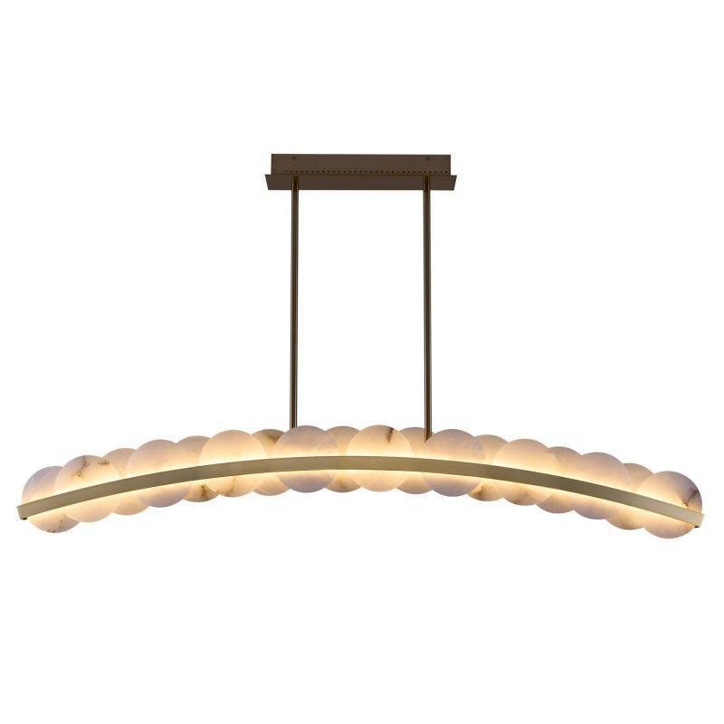 Alabaster Meridian 60 In LED Island Light - casivra