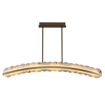 Alabaster Meridian 60 In LED Island Light - casivra