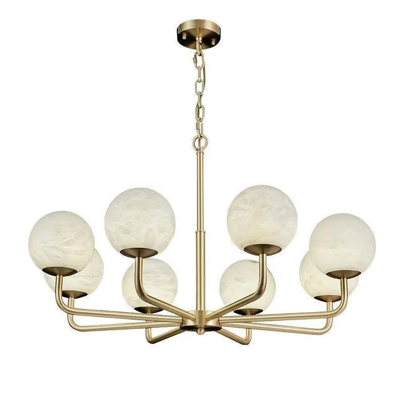 Alabaster Modern Global Dining Chandelier - 6 Lightscasivra