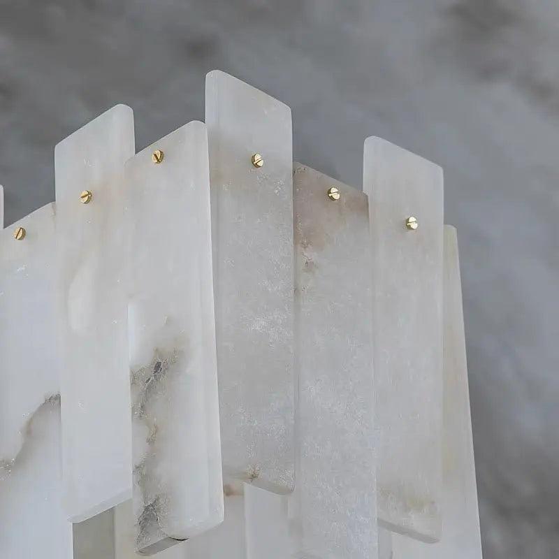 Alabaster Modern Rectangular Dining Room Chandeliers - casivra