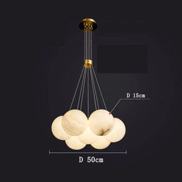 Alabaster Multi - lights Ceiling Pendant - 7 Lightcasivra