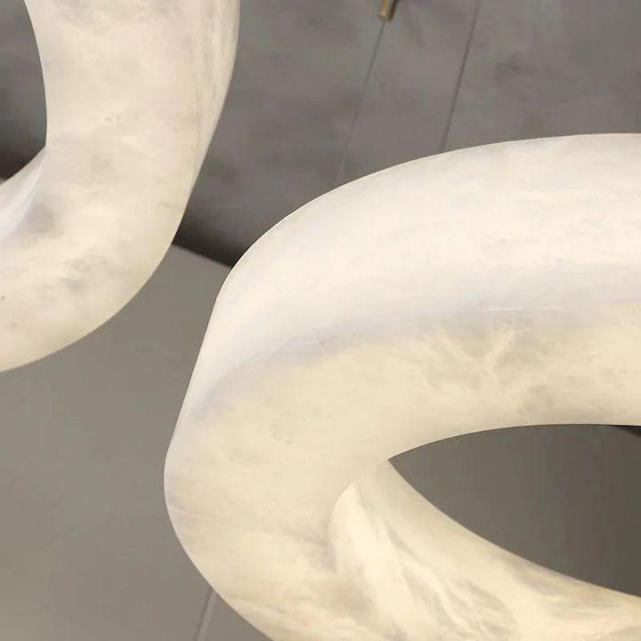 Alabaster Round Modern Pendant - 31.5" Dcasivra