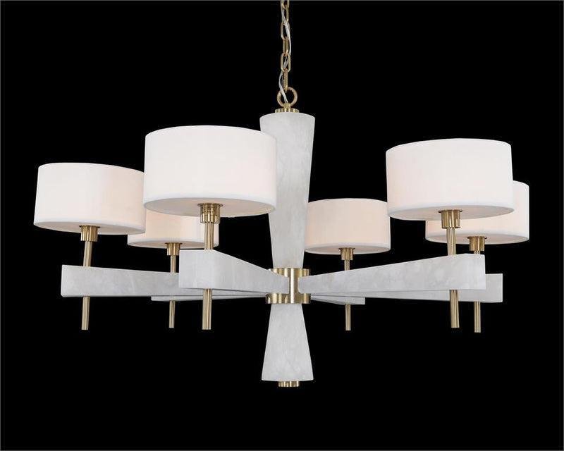 Alabaster Six - Light Chandelier - casivra