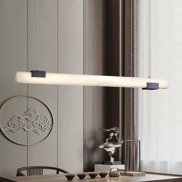 Alabaster Square Pillar Dining Chandelier - 39.37" Lcasivra