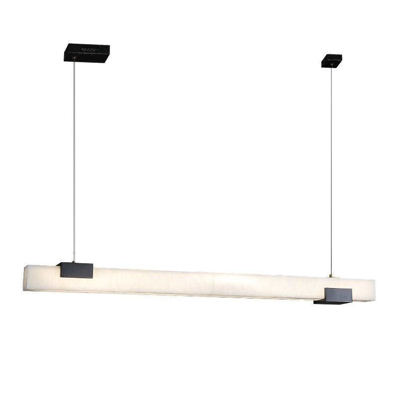 Alabaster Square Pillar Dining Chandelier - 47.24" Lcasivra