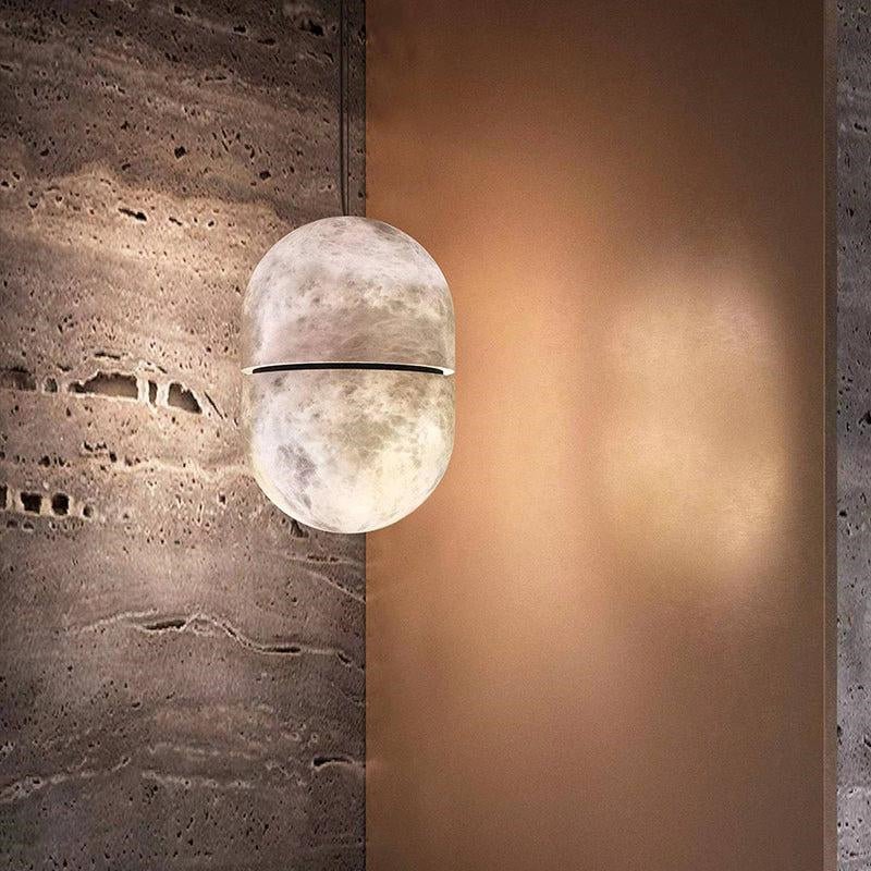 Alabaster Symmetry Pendant Light, Island Mini Pendant Light - Small - 5.9" Dcasivra