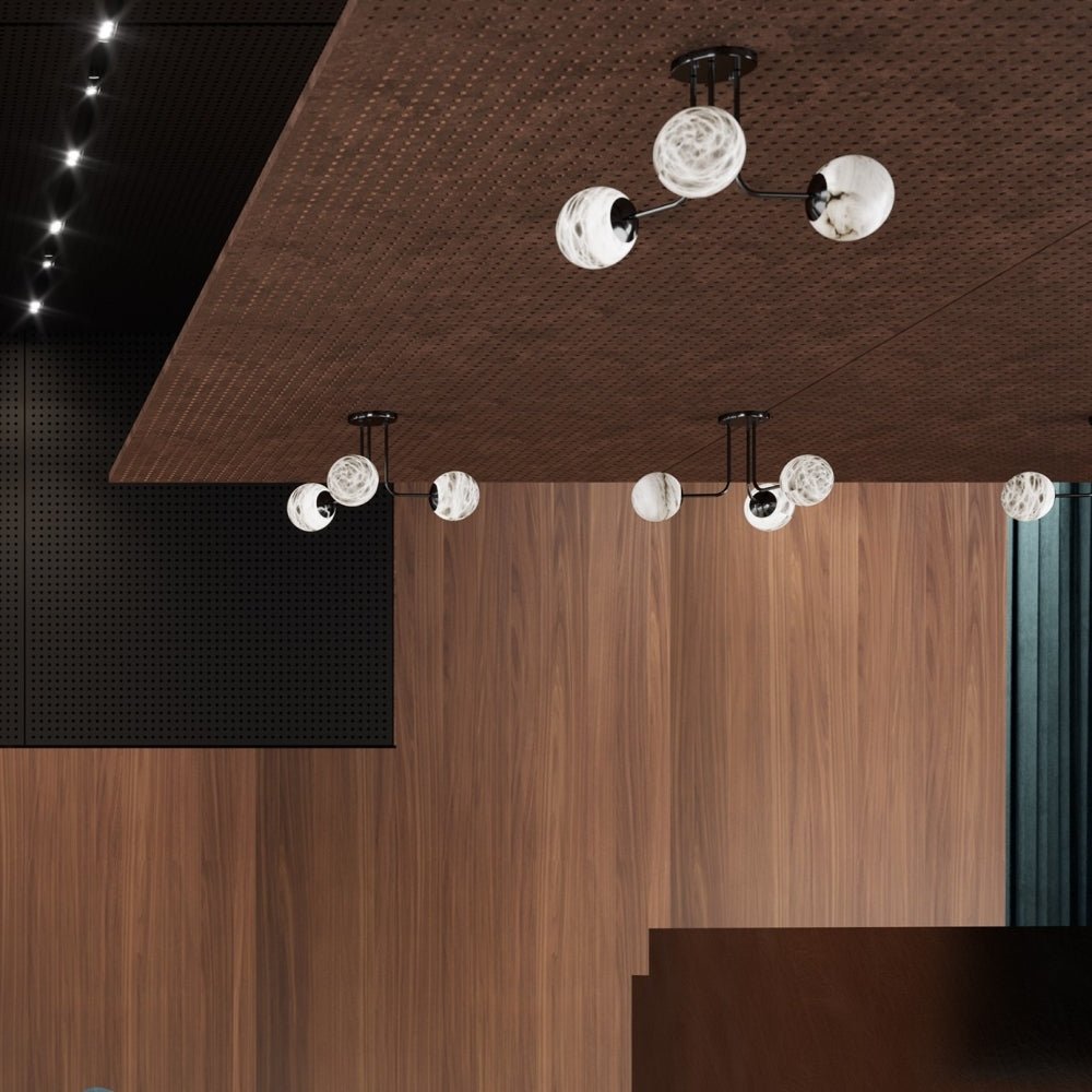 Alabastera Orb 3 Pendant - Satin Goldcasivra