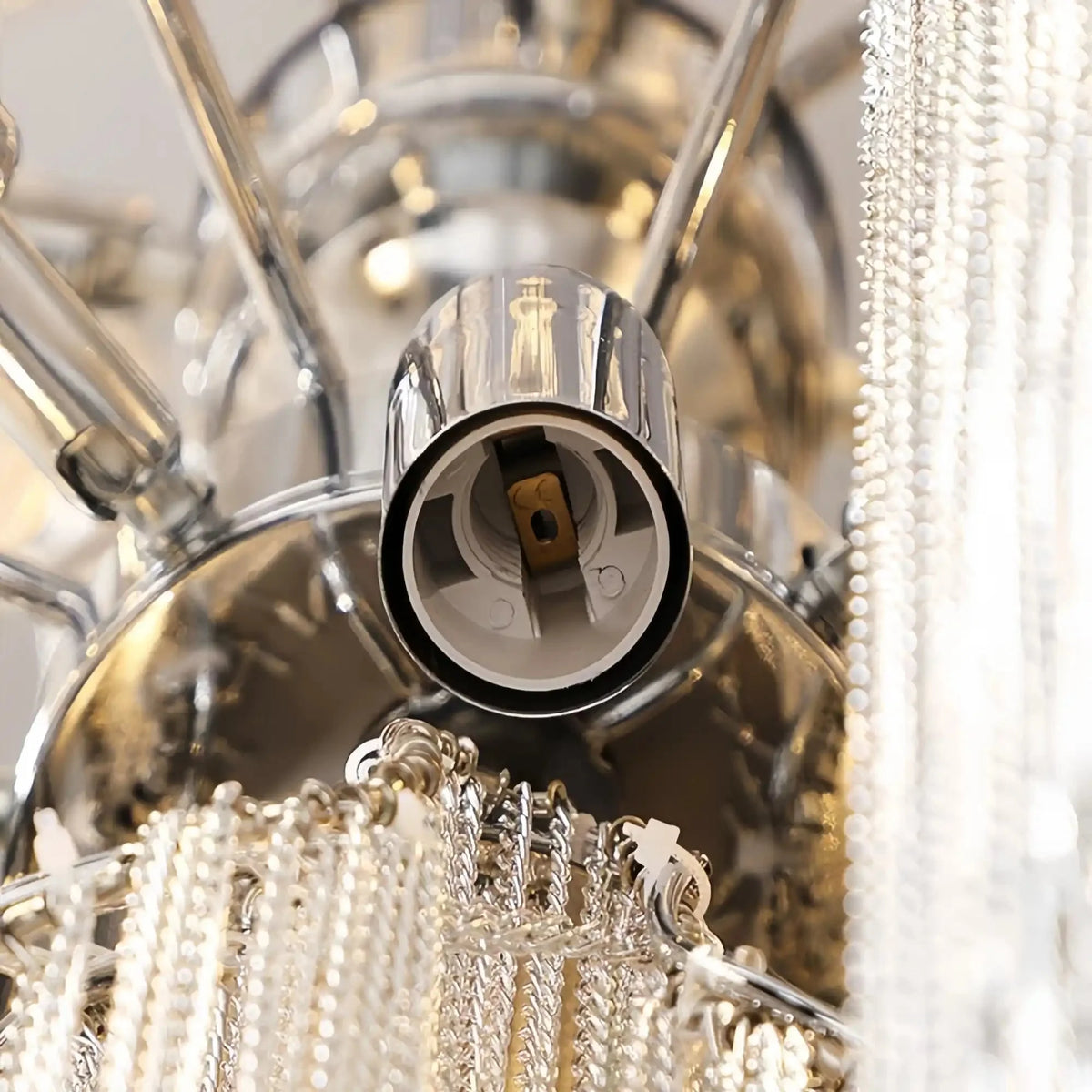 Alana Aluminum Chain Tassel Long Branch Chandelier Light 35" - W35" X H29"casivra