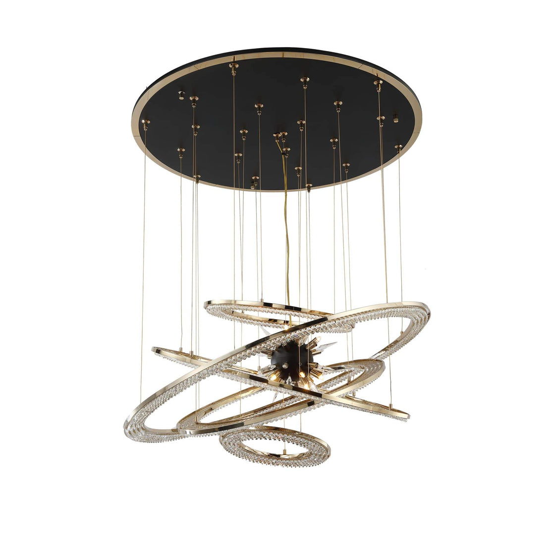Aleron Crystal Ring Sputnik Chandelier - 35"w x 37"hcasivra