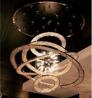 Aleron Crystal Ring Sputnik Chandelier - 35"w x 37"hcasivra
