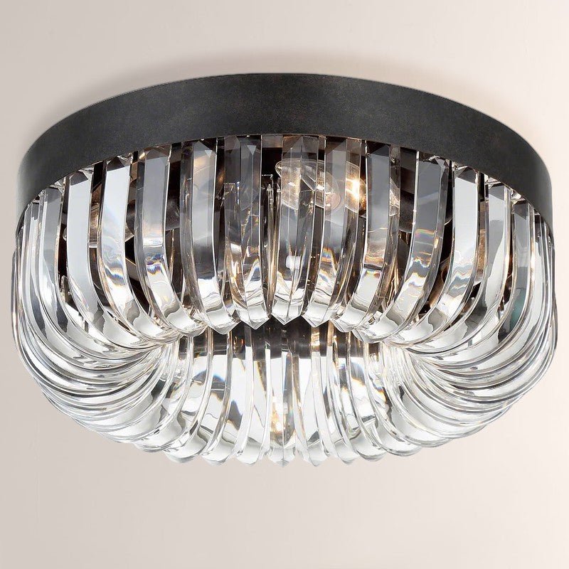 Alice 5 Light Round Flushmount 15" - casivra