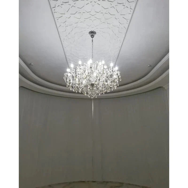 Allumage Extra Wide Classic Crystal Chandelier - 24" Width x 22" Height 6 LightsGoldClear Crystalcasivra