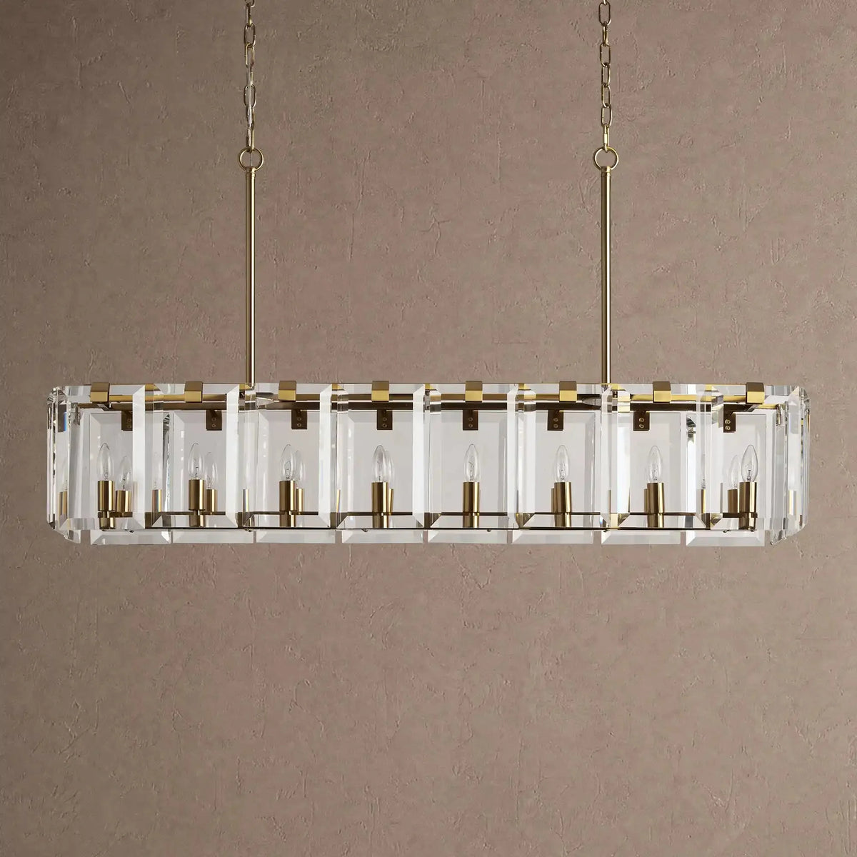 Amaris Rectangular Chandelier 12/16 Light - 12-LightBlackcasivra