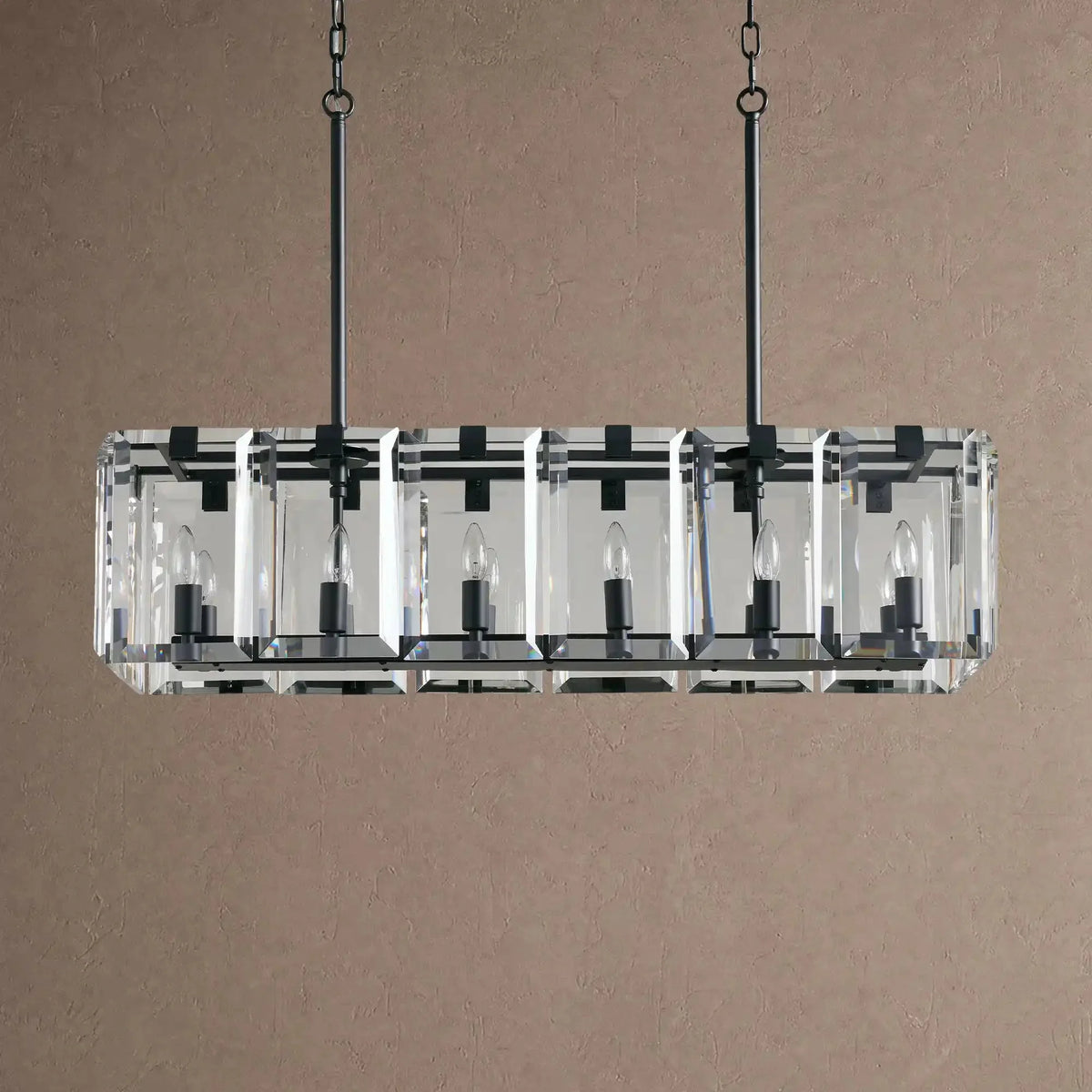 Amaris Rectangular Chandelier 12/16 Light - 16-LightBrasscasivra