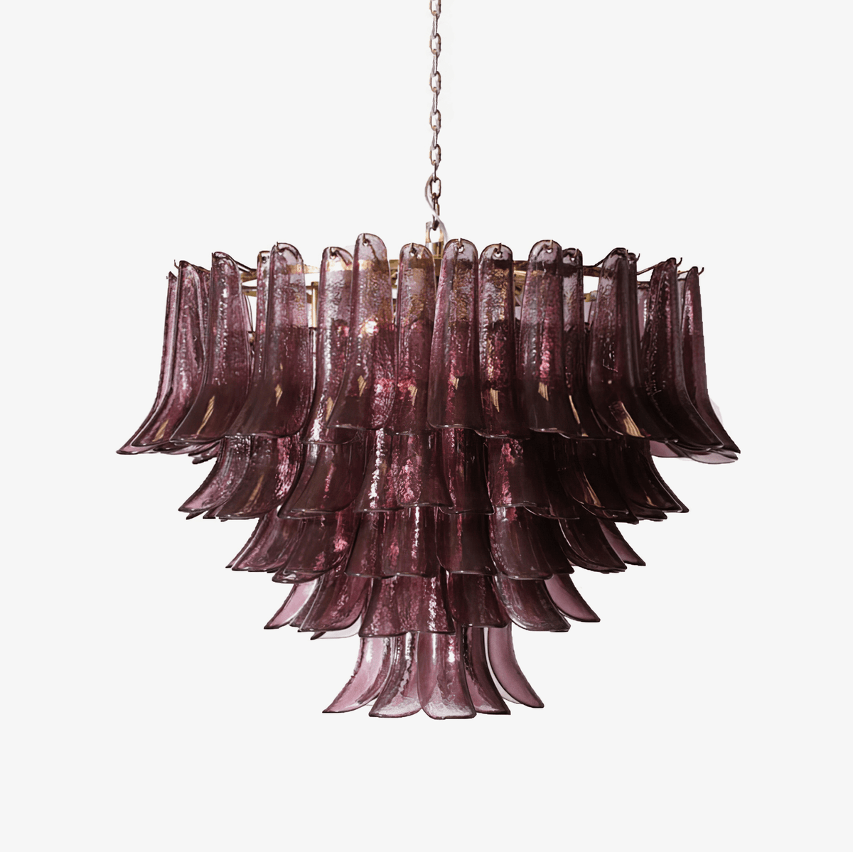 Amethyst Bloom Chandelier - ∅ 39.4″ x H 27.6″Gold & Amethystcasivra