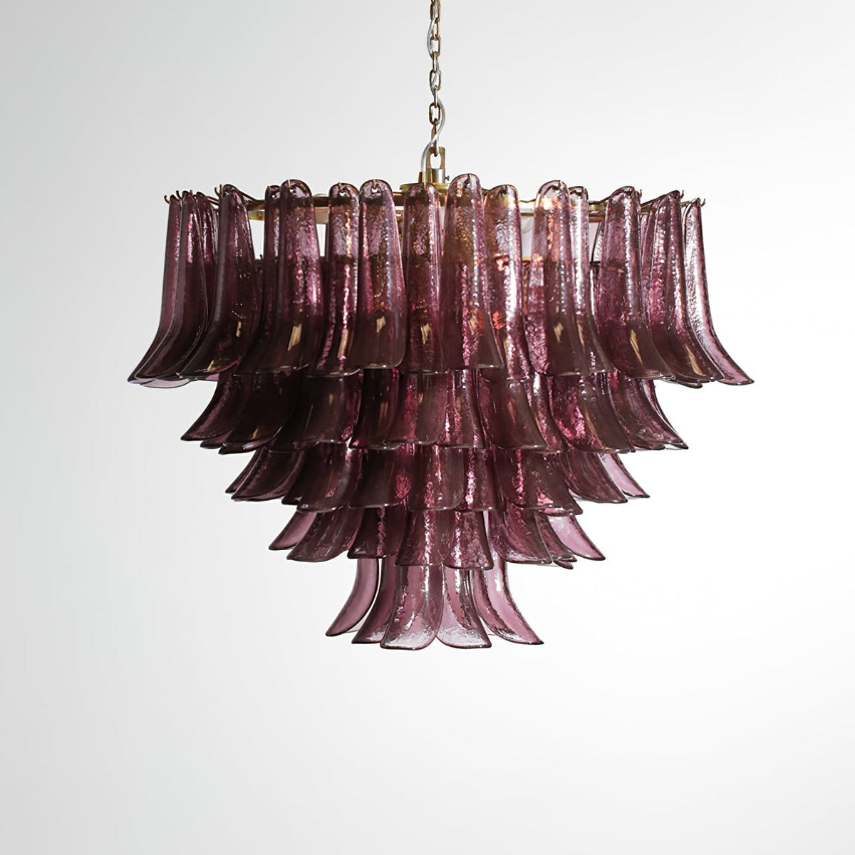 Amethyst Bloom Chandelier - ∅ 39.4″ x H 27.6″Gold & Amethystcasivra