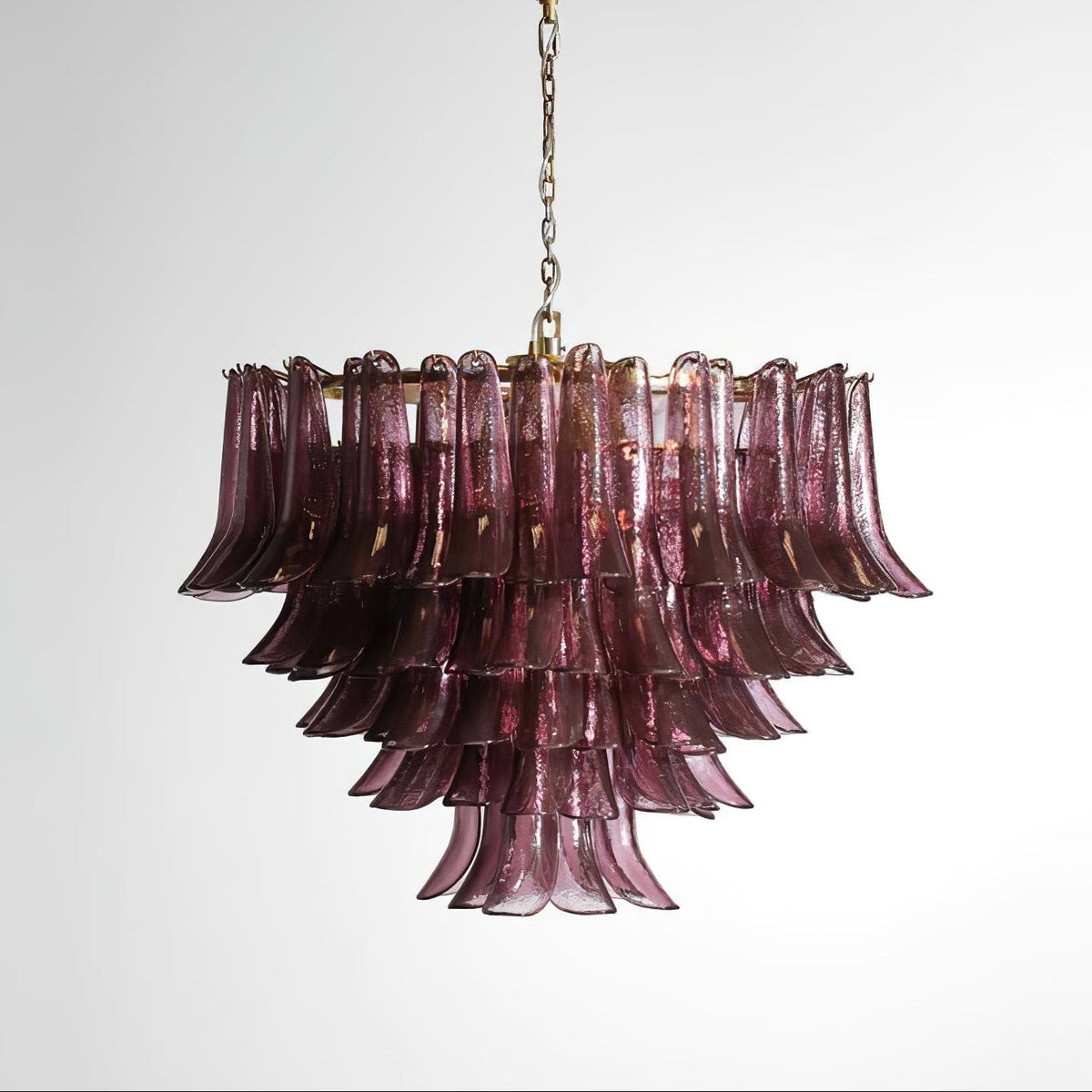 Amethyst Bloom Chandelier - ∅ 39.4″ x H 27.6″Gold & Amethystcasivra