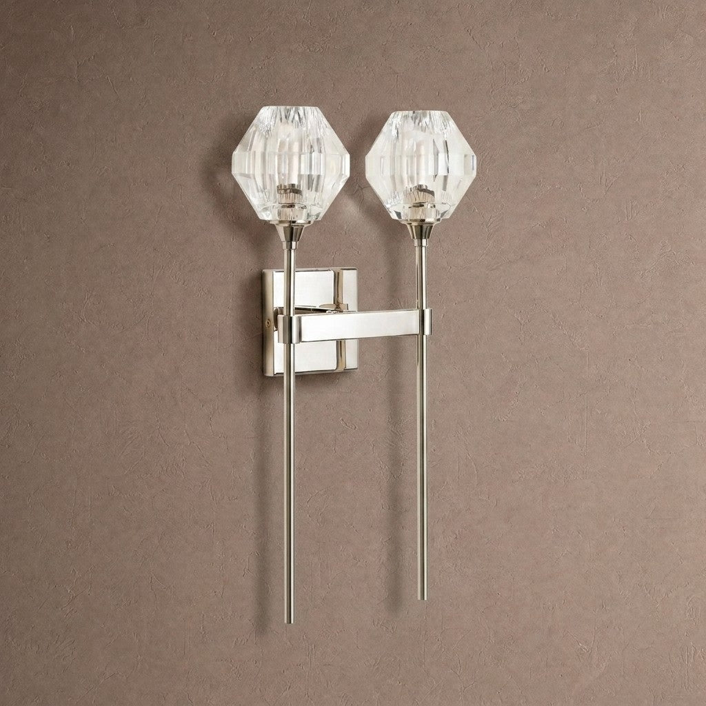 Adagio 2-Light Wall Sconce - NICKELcasivra