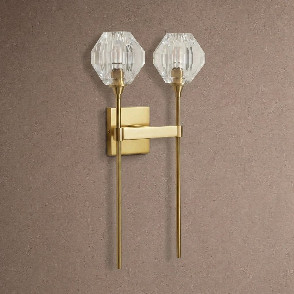 Adagio 2-Light Wall Sconce - BRASScasivra