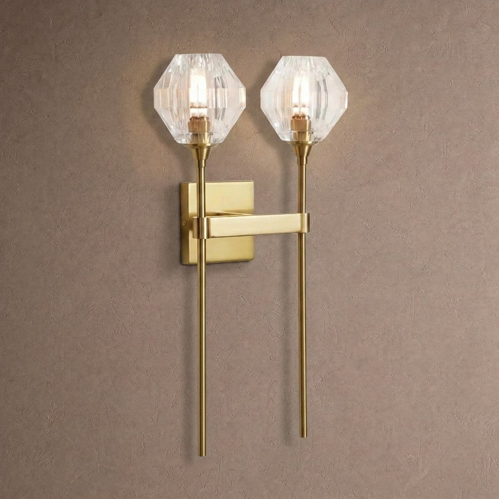 Adagio 2-Light Wall Sconce - BRASScasivra