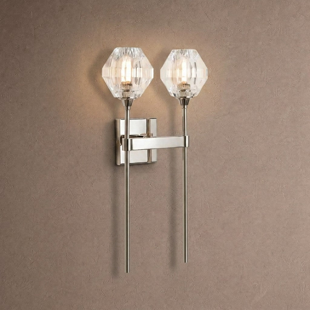 Adagio 2-Light Wall Sconce - NICKELcasivra