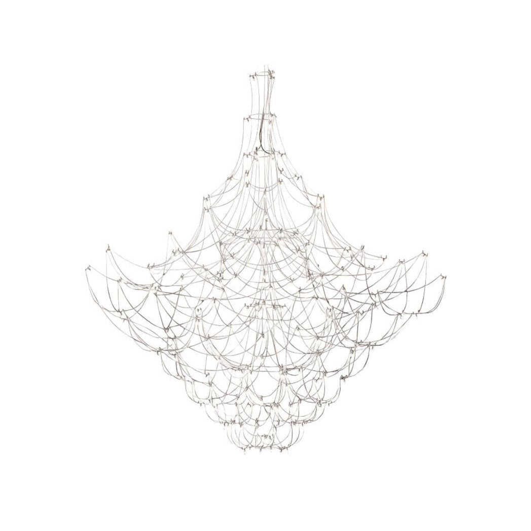 Amos Light Group Chandelier - Φ 78.7″ x H 78.7″ / Dia 200cm x H 200cmChromeWarm Lightcasivra