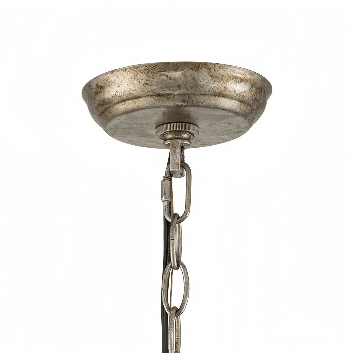 Aragon Round Chandelier 24"35" - clear finish, modern home lighting