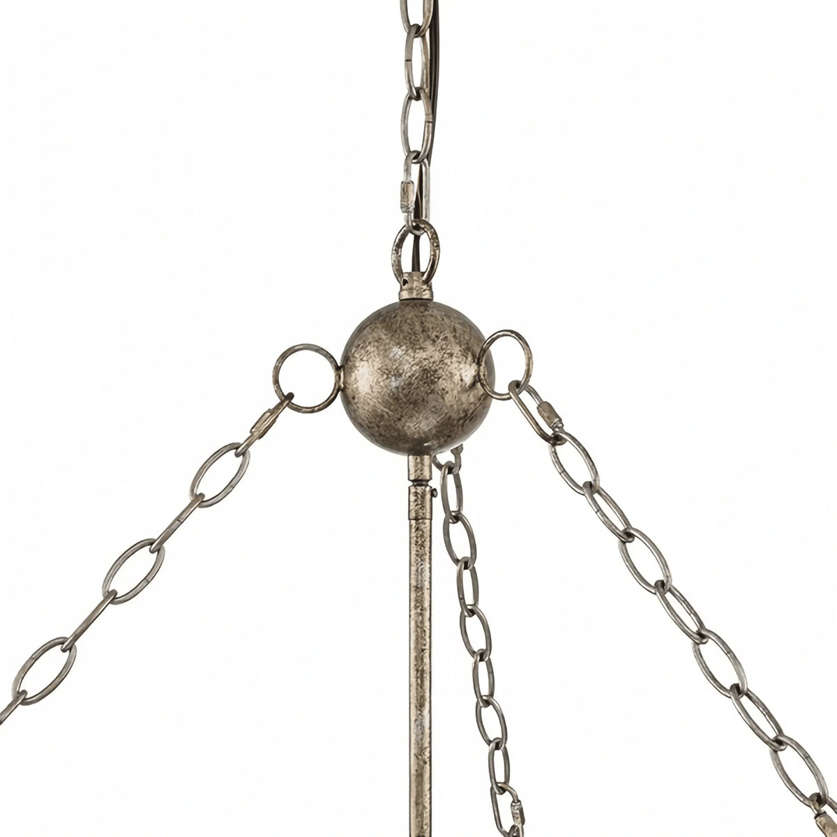 Aragon Round Chandelier 24"35" in clear by Blush Lighting