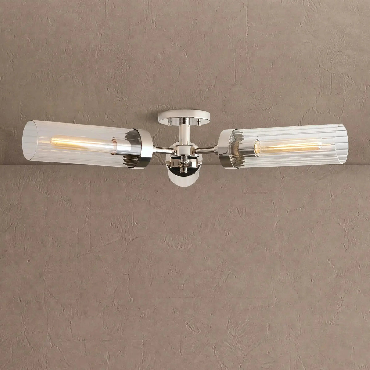 Alaric 3-Light Flushmount - Nickelcasivra
