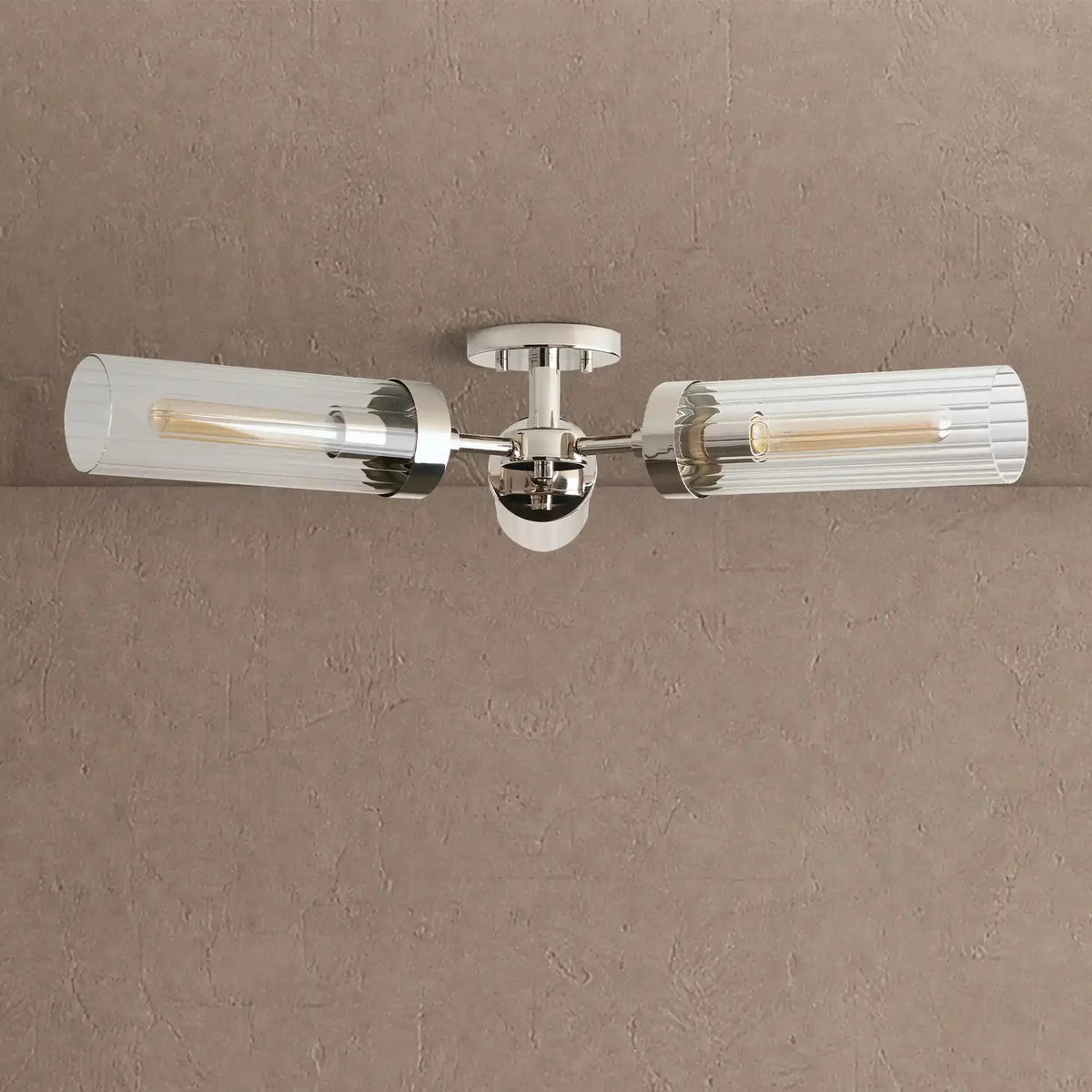 Alaric 3-Light Flushmount - Nickelcasivra