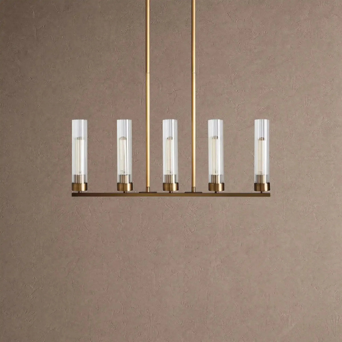 Alaric Linear Chandelier 5/7/8 Light - 5-LightBrasscasivra