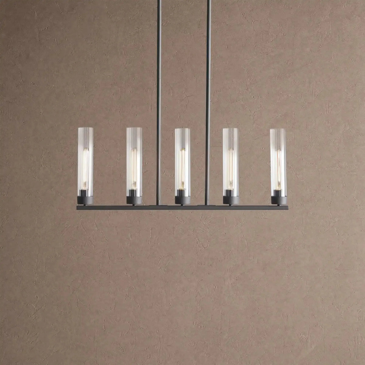 Alaric Linear Chandelier 5/7/8 Light - 5-LightBlackcasivra