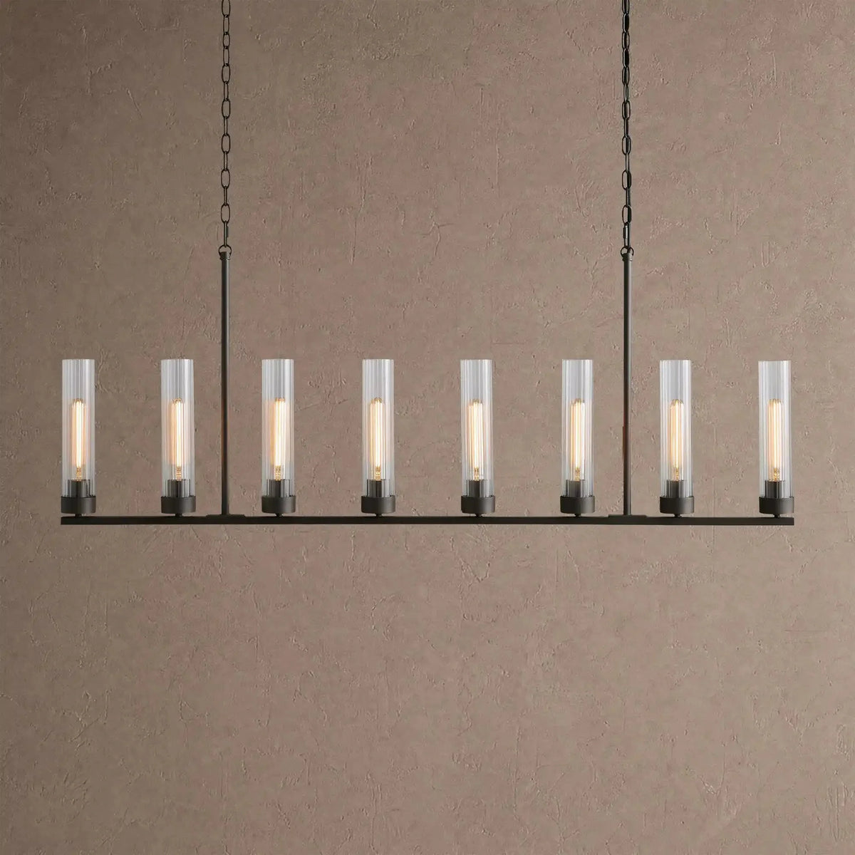 Alaric Linear Chandelier 5/7/8 Light - 8-LightBlackcasivra