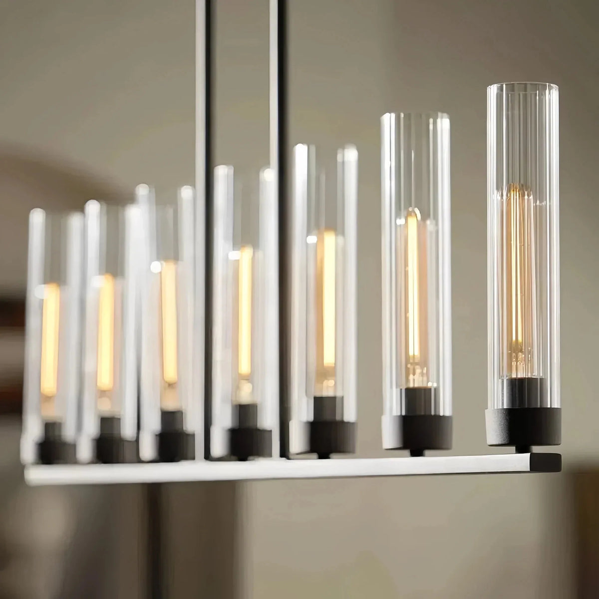 Alaric Linear Chandelier 5/7/8 Light - brass finish, modern home lighting