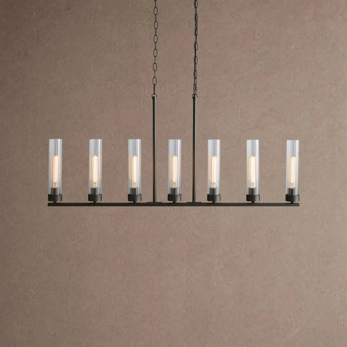 Alaric Linear Chandelier 5/7/8 Light - 7-LightBlackcasivra