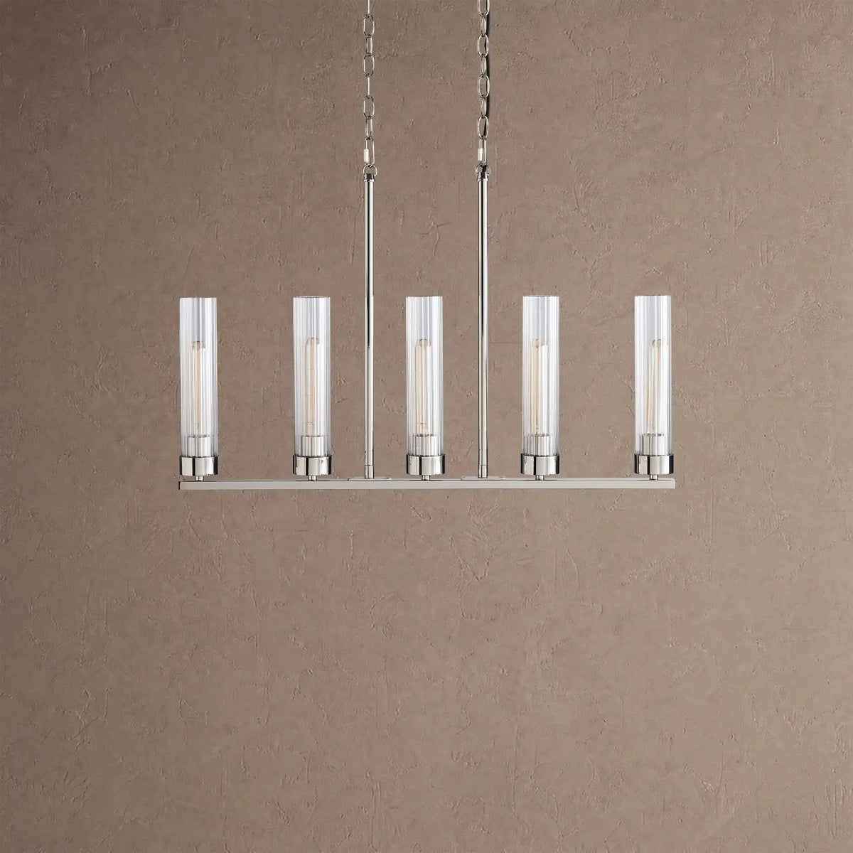 Alaric Linear Chandelier 5/7/8 Light - 5-LightNickelcasivra