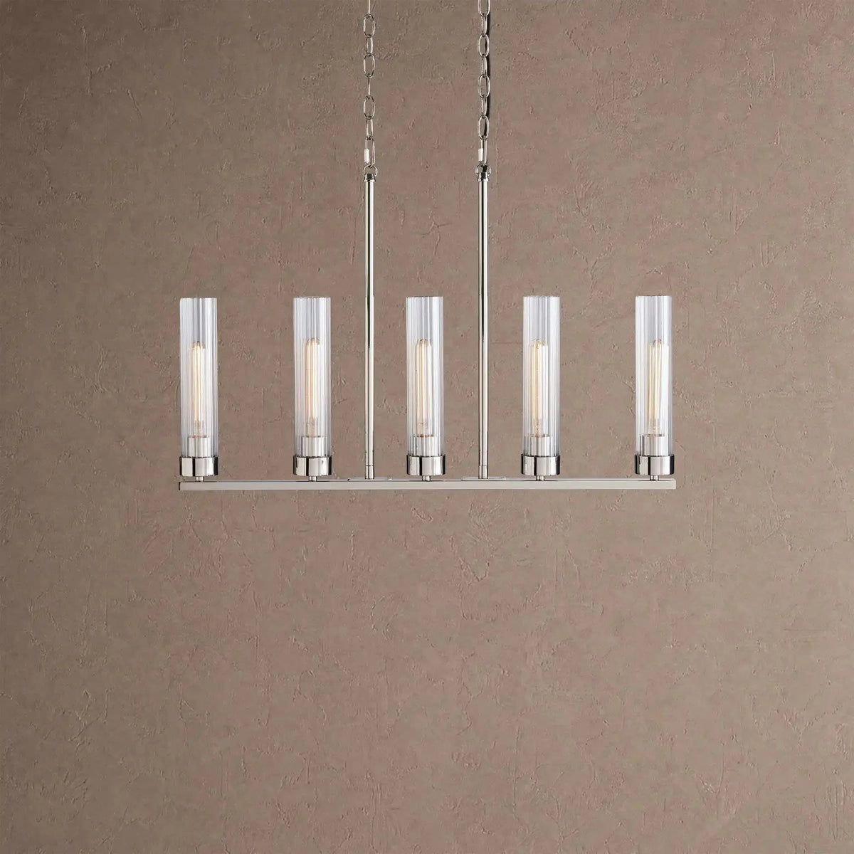 Alaric Linear Chandelier 5/7/8 Light - 5-LightNickelcasivra