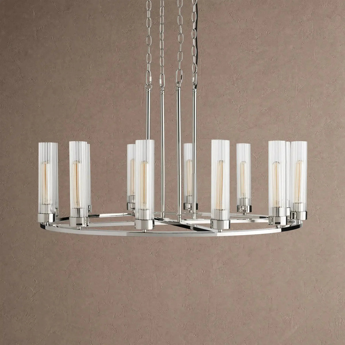Alaric Round Chandelier 10/12 Light - 40" 12-LightBlackcasivra