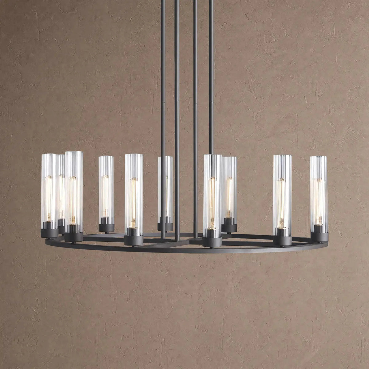 Alaric Round Chandelier 10/12 Light - 40" 12-LightNickelcasivra