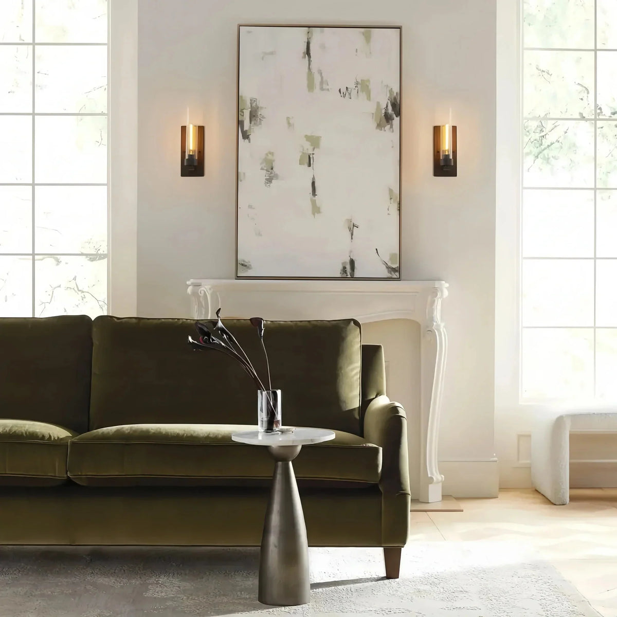 Alaric Wall Sconce in brass by Blush Lighting