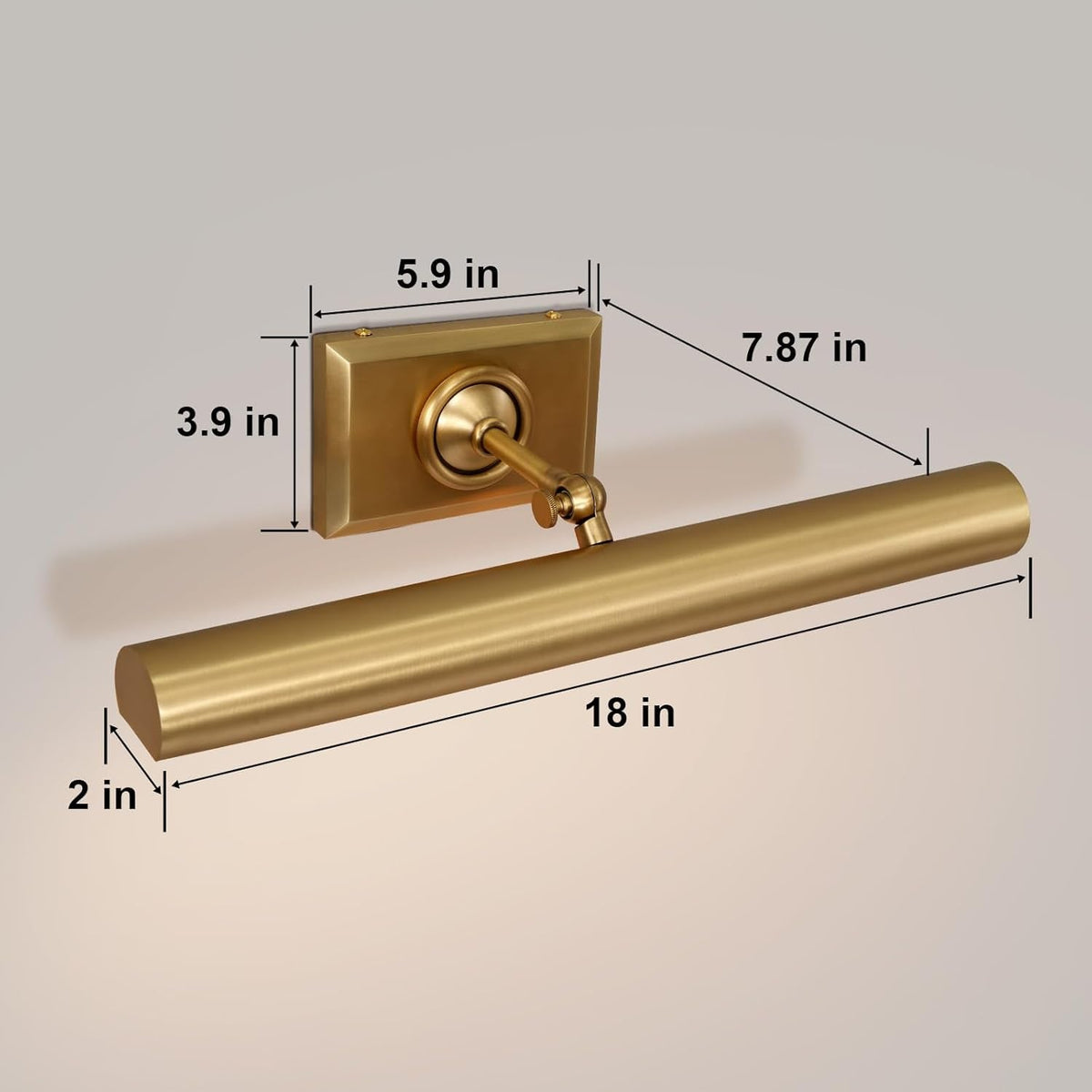 Anite Picture Light - Antique Brass18″ Wcasivra