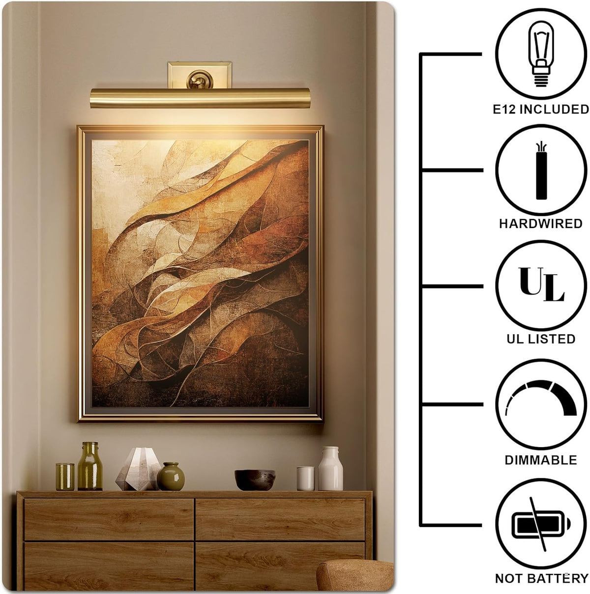 Anite Picture Light - Matte Black30″ Wcasivra